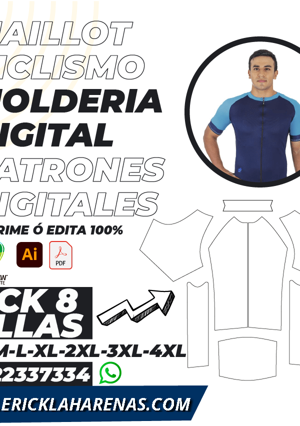 Molde Maillot / Camiseta de Ciclismo